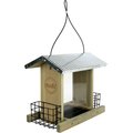 Natures Way Bird Products Rustic Weathered Hopper Bird Feeder, Brown, 3.1-qt