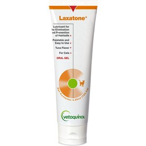 Vetoquinol Laxatone Tuna Flavored Gel Hairball Control Supplement for Cats, 4.25-oz tube