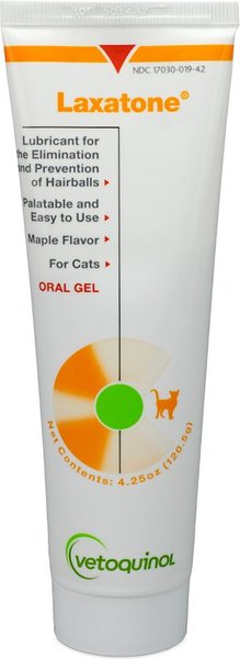 Vetoquinol Laxatone Gel Hairball Control Supplement for Cats, 4.25-oz tube slide 1 of 6