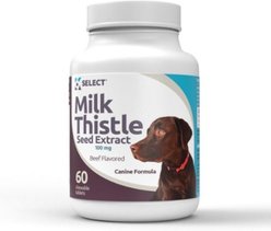 K9 Select Beef Flavored Milk Thistle Dog Liver Supplement, 60 count
