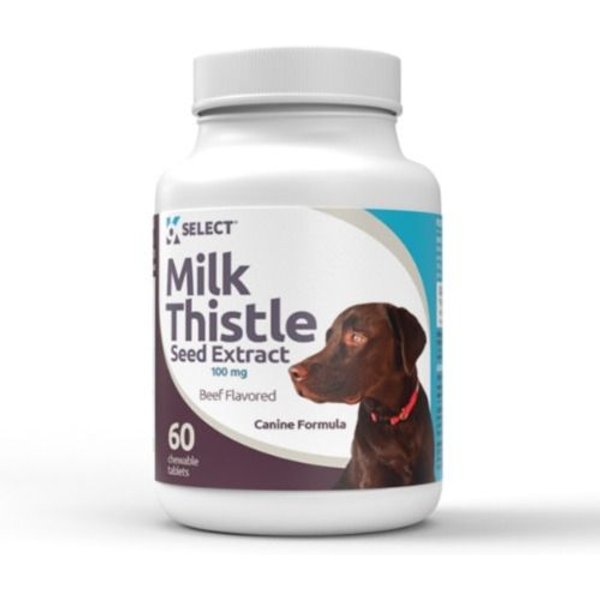 K9 SELECT Beef Flavored Milk Thistle Dog Liver Supplement, 60 count