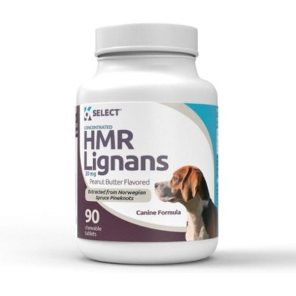 K9 SELECT Peanut Butter HMR Lignans Dog Hormone Supplement, 20 mg, 90