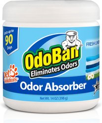 OdoBan Solid Odor Absorber Fresh Linen Deodorizer, 14-oz jar