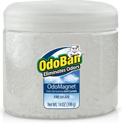 OdoBan OdoMagnet Odor Eliminator Fresh Air Gel Crystals Deodorizer, 14-oz jar