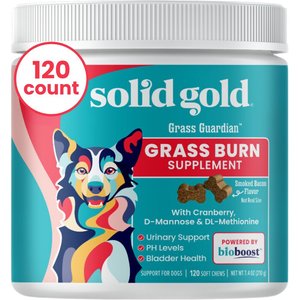 Solid Gold Grass Guardian Grass Saver Chews Supplement for Dogs, 120 count
