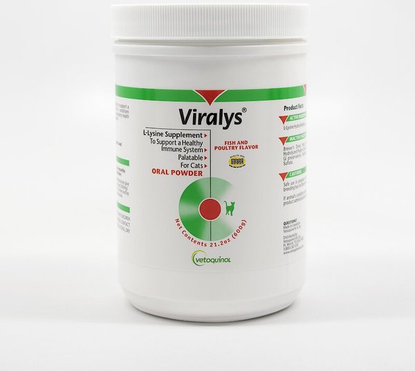 Vetoquinol Viralys Powder Immune Supplement for Cats, 21.2-oz slide 1 of 4