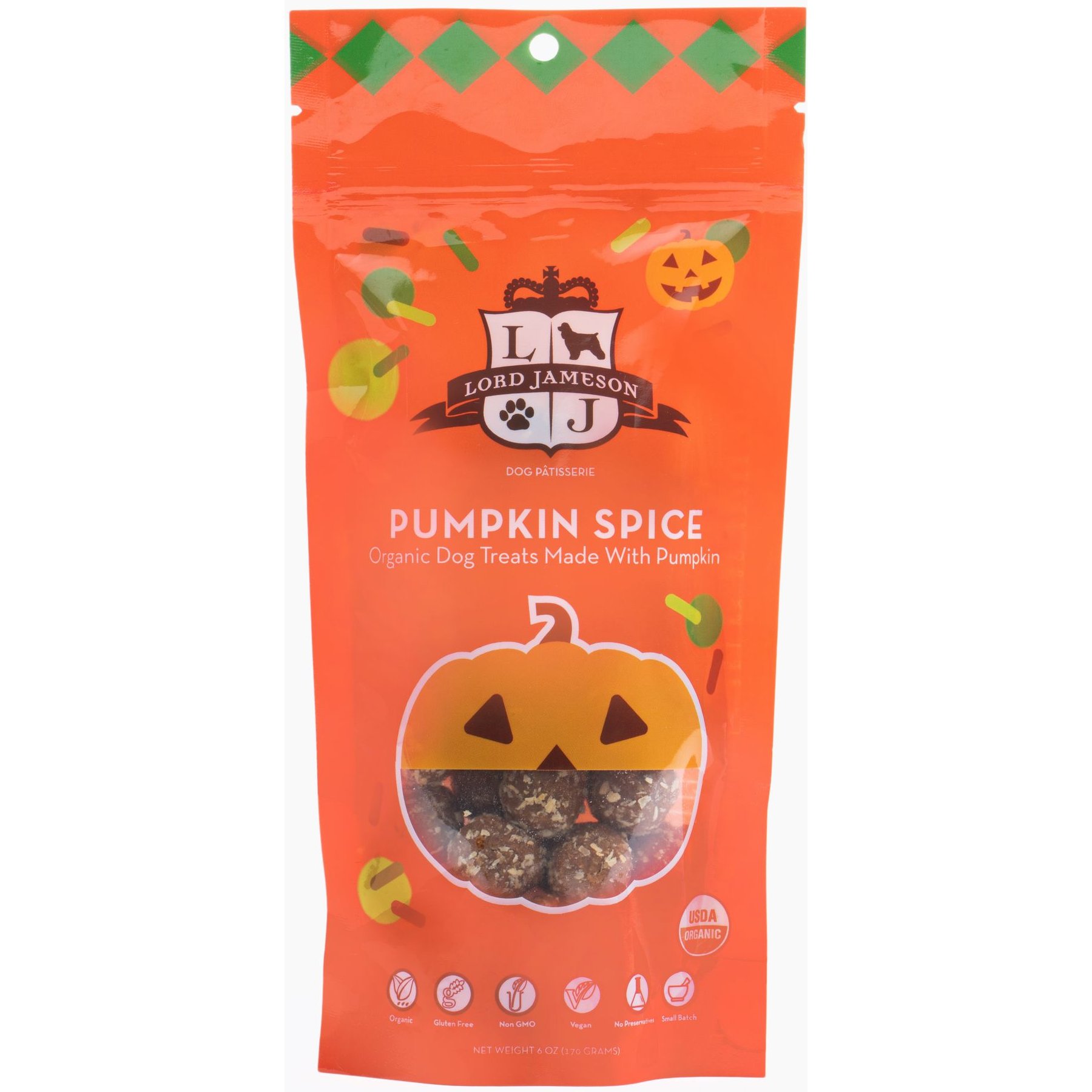 Lord Jameson Pumpkin Spice Dog Treats 6oz Lord Jameson Pumpkin Spice Dog Treats 6oz