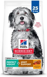 Hill's Science Diet Perfect Weight & Joint Support Chicken Flavored Adult Dry Dog Food, 25-lb bag