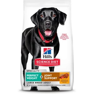 Hill's Science Diet Perfect Weight & Joint Support Chicken Flavored Large Breed Adult Dry Dog Food, 25-lb bag
