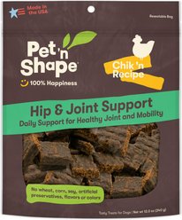 Pet 'n Shape Chik 'n Recipe Hip & Joint Support Dog Treats, 12-oz bag
