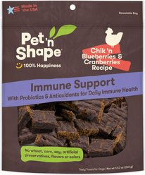 Pet 'n Shape Chik 'n Cranberries Blueberries Immune Support Dog Treats, 12-oz bag