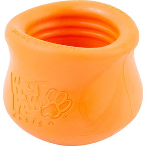 West Paw Toppl Toy Tangerine Small