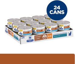 Hill's Prescription Diet k/d Kidney Care Pate with Tuna Wet Cat Food, 5.5-oz, case of 24 slide 2 of 9