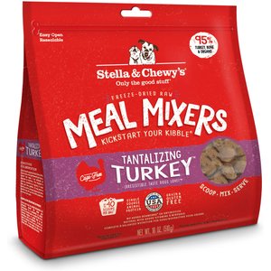 Stella & Chewy's Tantalizing Turkey Meal Mixers Freeze-Dried Raw Dog Food Topper