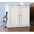The Refined Feline Cottage Deluxe Cat Litter Box, White, Large