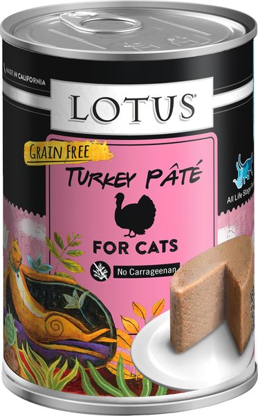 Lotus Turkey Pate Grain-Free Canned Cat Food, 12.5-oz, case of 12 slide 1 of 1