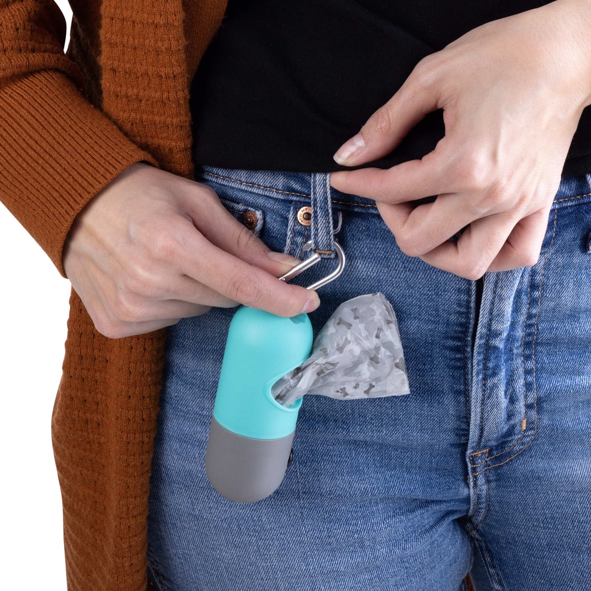 POUNCE + FETCH Dog Waste Bag Dispenser with Flashlight, 40 count