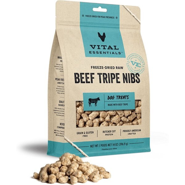 Vital Essentials Freeze-Dried Raw Beef Tripe Nibs Dog Chews