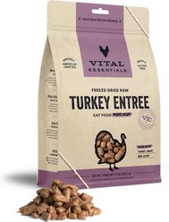 Vital Essentials Freeze-Dried Raw Turkey Mini Nibs Entree Cat Food, 12-oz bag