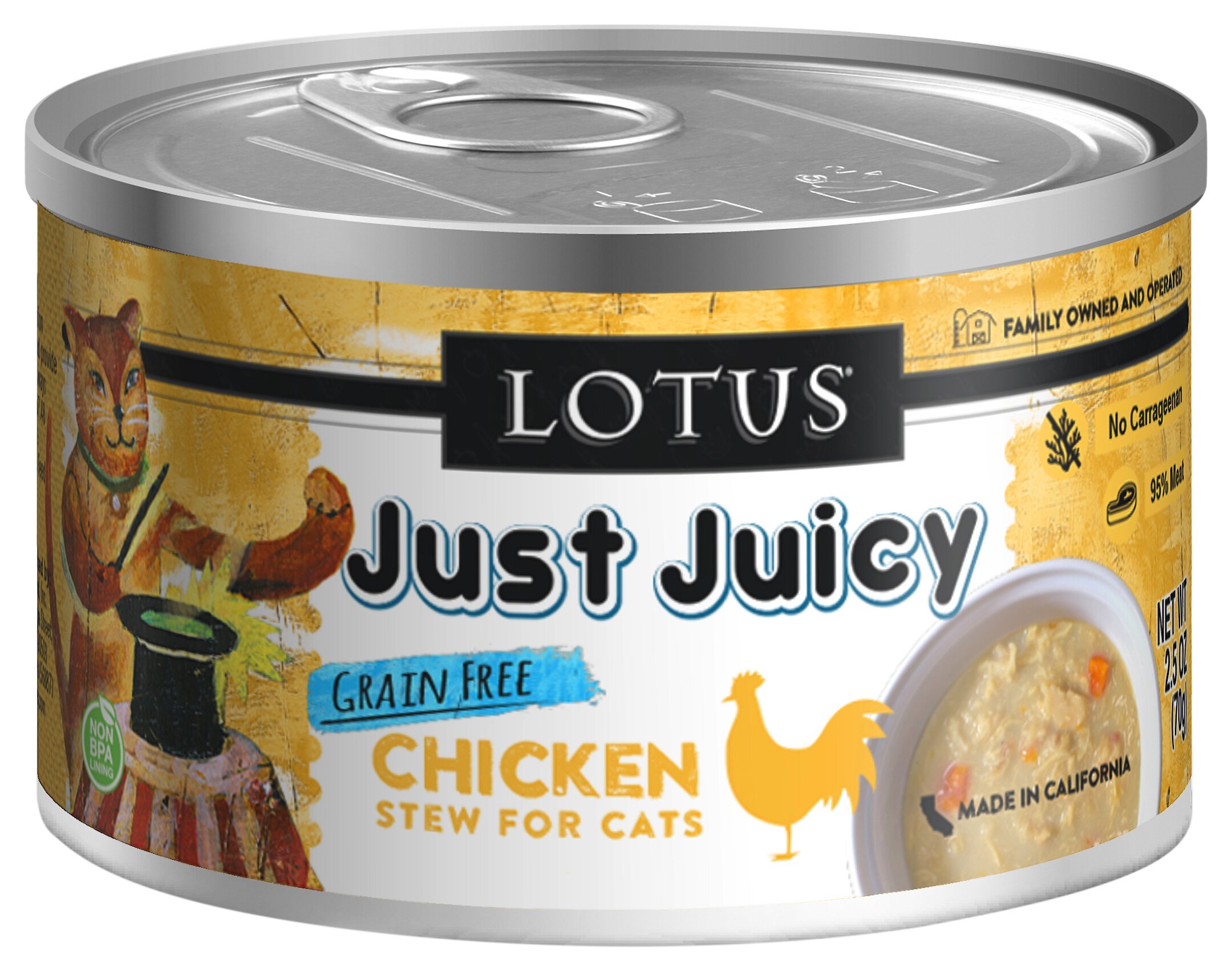 LOTUS Just Juicy Chicken Stew Grain-Free Canned Cat Food Customer ...