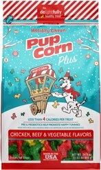 PupCorn Plus Holiday Cheer Chicken, Beef & Vegetable Flavor Dog Treats, 24.5-oz bag