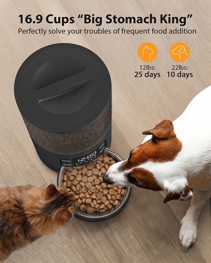 PATPET PF02 Timed Automatic Food Feeder Smart Dispenser for Cats & Dogs