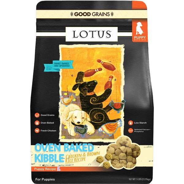 LOTUS Wholesome Puppy Recipe Dry Dog Food, 5lb bag