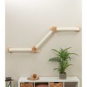 TRIXIE Wall Set 2 - Wall Mount & 3 Scratching Posts Cat Furniture, Natural & White