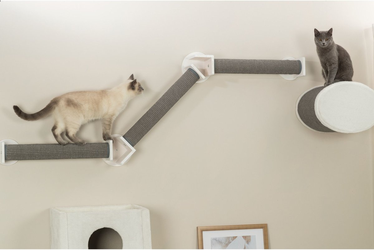 TRIXIE Wall Set 2 Wall Mount & 3 Scratching Posts Cat Furniture