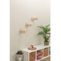 TRIXIE Wall Set 3 - Wall Mount & 3 Steps Covered w/Sisal Scratching Carpet Cat Furniture, White & Gray