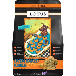 Lotus Wholesome Grain-Free Duck & Cassava Recipe Dry Dog Food, 4-lb bag