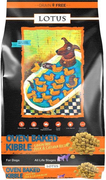 Lotus Wholesome Grain-Free Duck & Sweet Potato Recipe Dry Dog Food, 10-lb bag slide 1 of 2