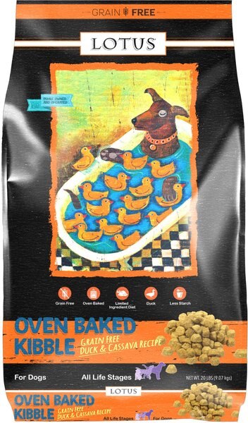 Lotus Wholesome Grain-Free Duck & Sweet Potato Recipe Dry Dog Food, 20-lb bag slide 1 of 2