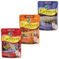 Variety Pack - Earthborn Holistic Lowcountry Fare Tuna Dinner with Shrimp in Gravy Grain-Free Cat Food Pouches, Tuna with Pumpkin & Tuna with Salmon Flavors