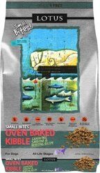 Lotus Oven-Baked Small Bites Grain-Free Sardine & Herring Recipe Dry Dog Food, 10-lb bag
