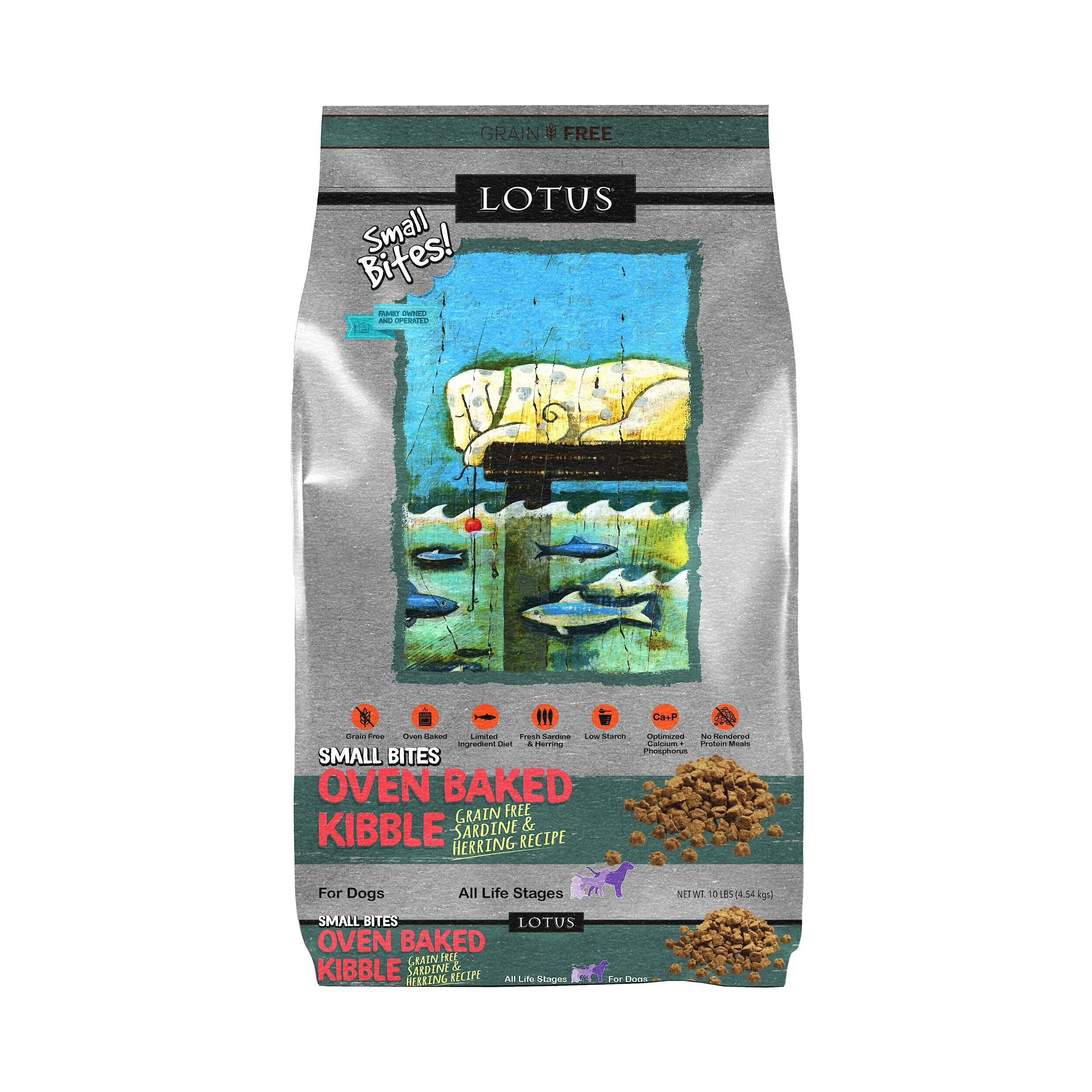 LOTUS OvenBaked Small Bites GrainFree Sardine & Herring Recipe Dry Dog Food Customer Questions
