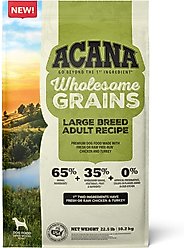 ACANA Wholesome Grains Large Breed Dry Dog Food, 22.5-lb bag