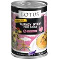 Lotus Wholesome Turkey Stew Grain-Free Canned Dog Food, 12.5-oz, case of 12