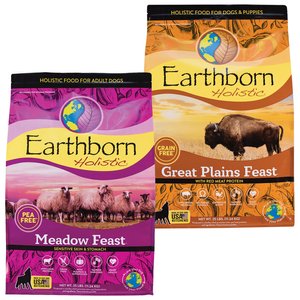 EARTHBORN HOLISTIC Meadow Feast Grain-Free Natural Dry Dog Food, 25-lb