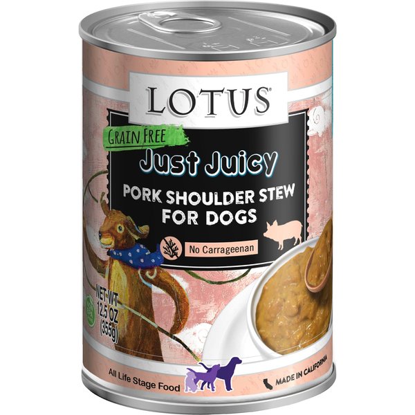 LOTUS Wholesome Chicken Asparagus Stew Grain Free Canned Dog