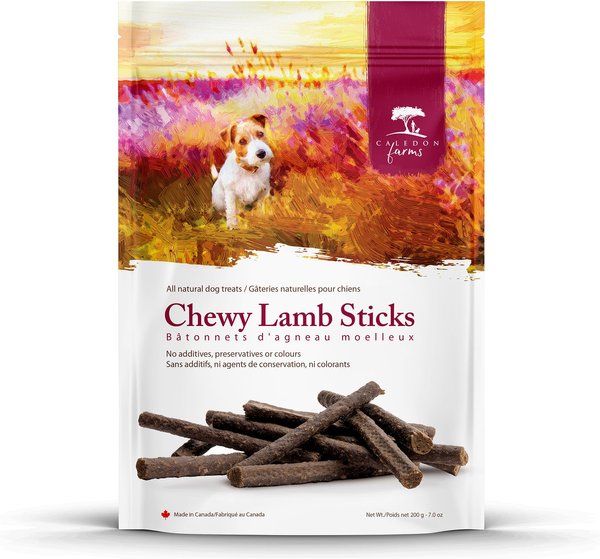 Caledon Farms Chewy Lamb Sticks Dog Treats, 200-gm bag slide 1 of 2