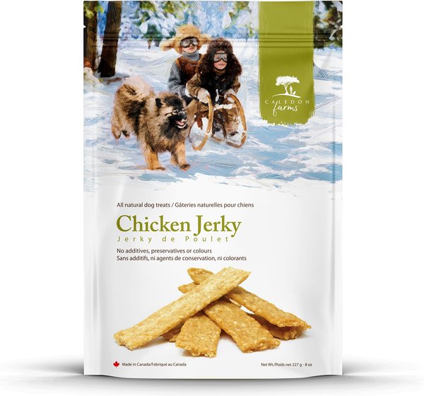 CALEDON FARMS JerkyChicken Dog Treats, 227gm bag