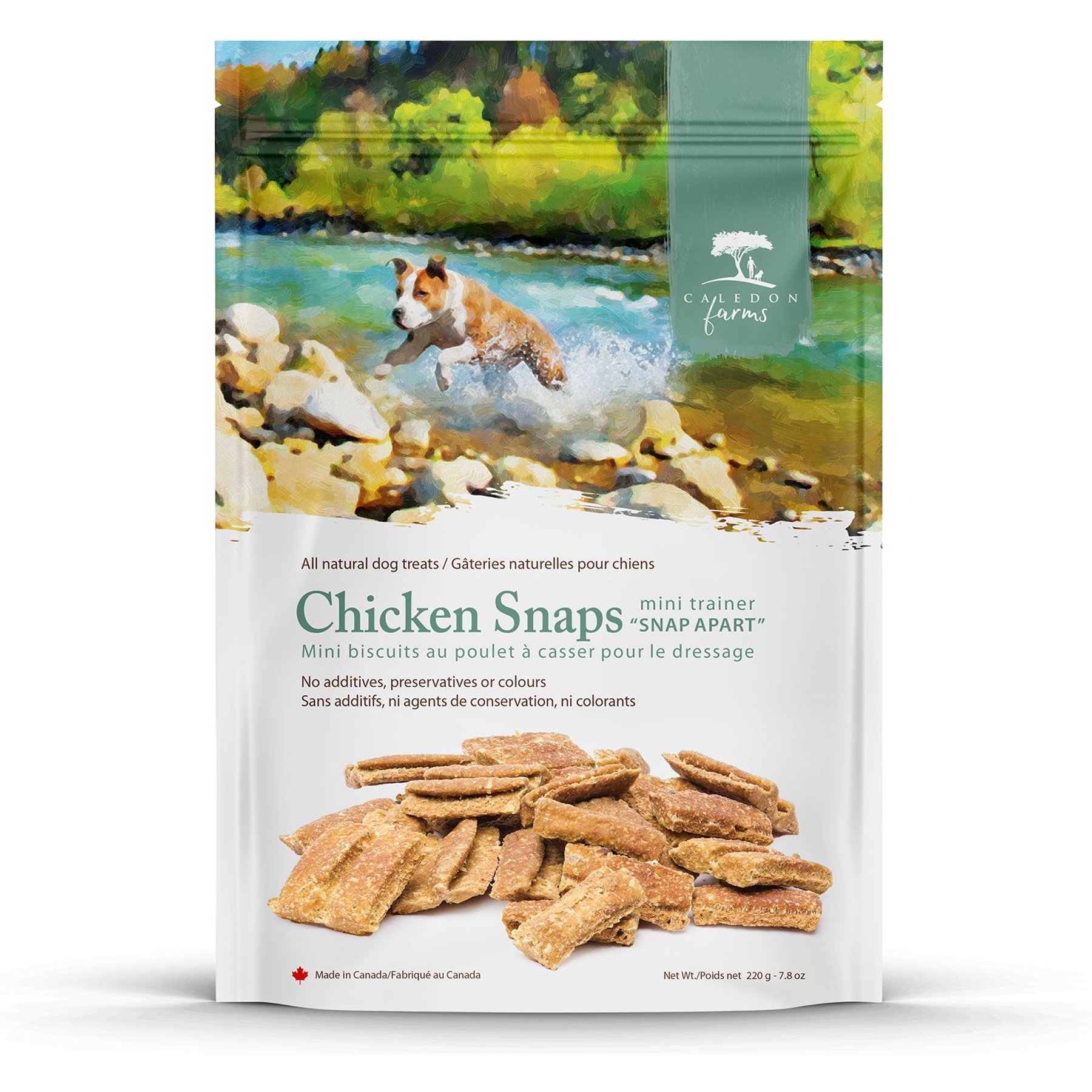 Caledon Farms Mini Trainers Chicken Snaps Dog Treats