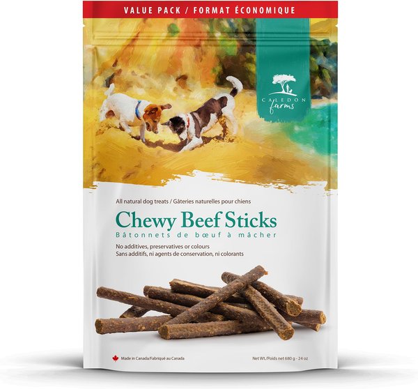 Caledon Farms Value Pack Chewy Beef Sticks Dog Treats, 7.6-oz bag