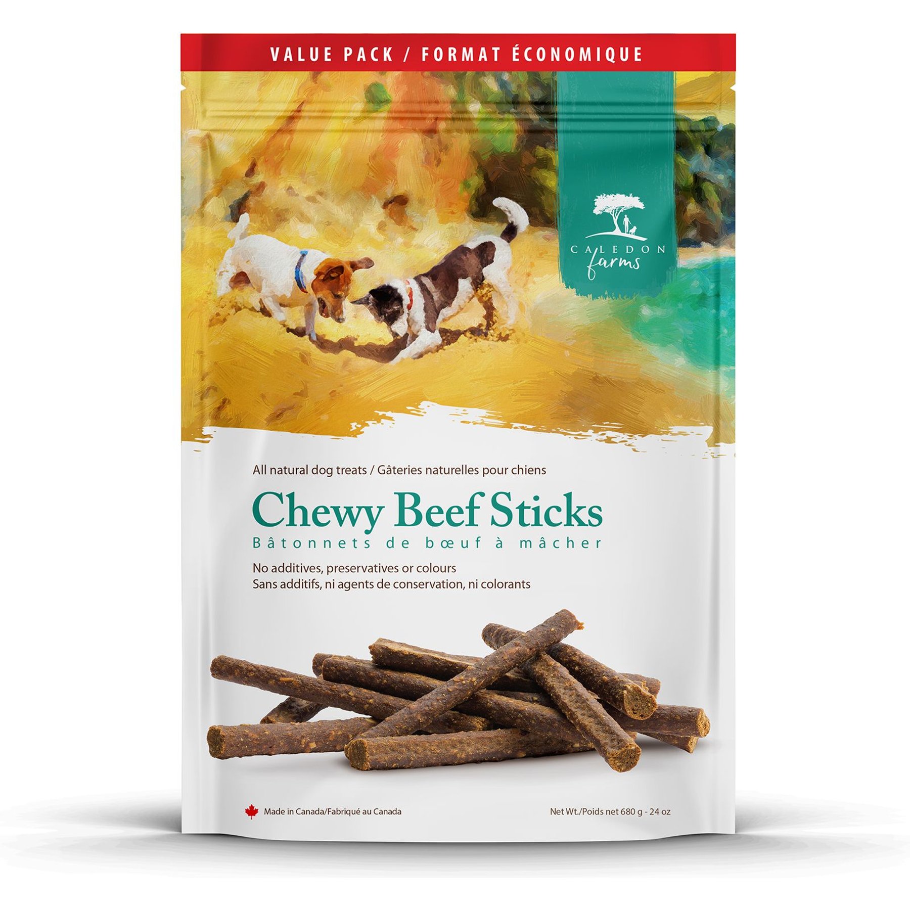 Caledon Farms Value Pack Beef Jerky Dog Treats