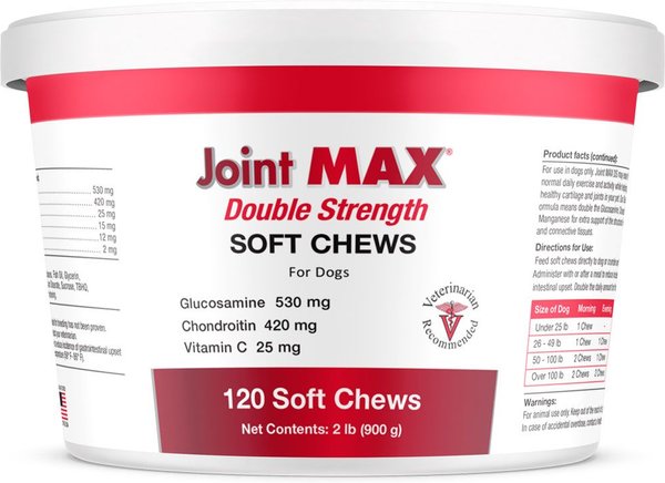 Joint MAX Double Strength Soft Chews for Dogs, 120 count slide 1 of 10