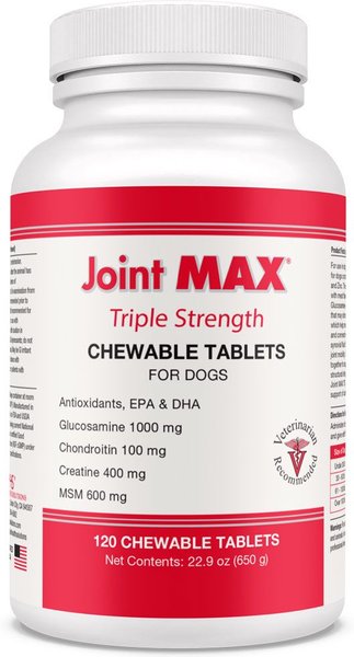 Joint MAX Triple Strength Chewable Tablets for Dogs, 120 count slide 1 of 10