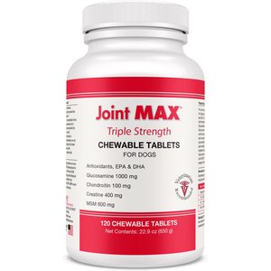 Joint MAX Triple Strength Chewable Tablets for Dogs, 120 count