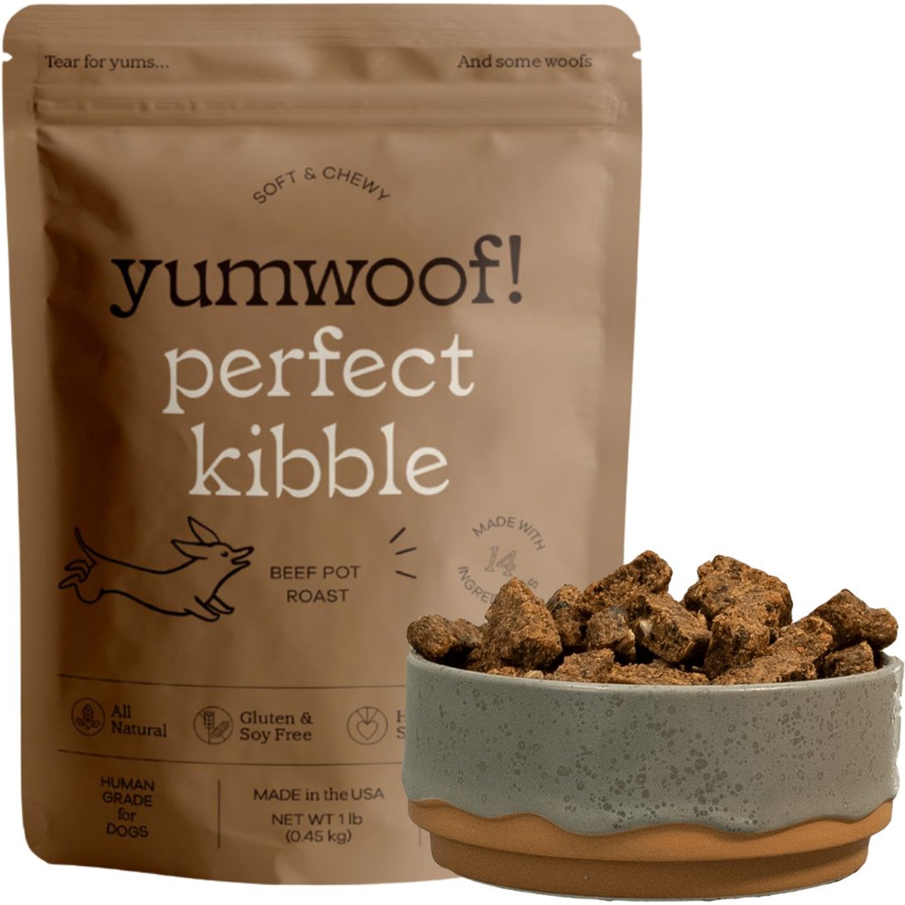 YUMWOOF NATURAL PET FOOD Perfect Kibble Gut Health Beef