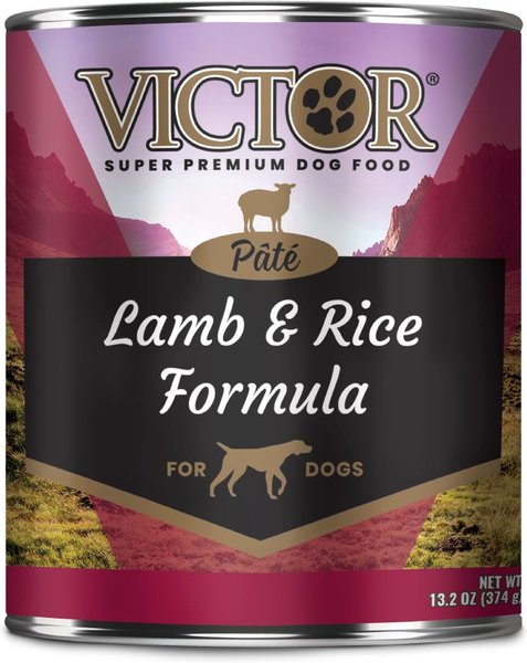 VICTOR Lamb Rice Formula Pat Canned Dog Food 13.2 oz can case